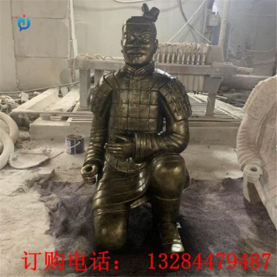 铸铜兵马俑雕塑