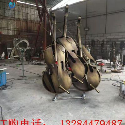 铸铜大提琴雕塑