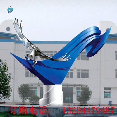 不锈钢老鹰雕塑