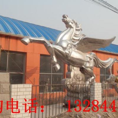 不锈钢飞马雕塑
