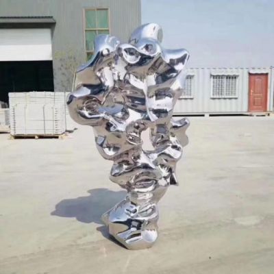 不锈钢太湖石雕塑