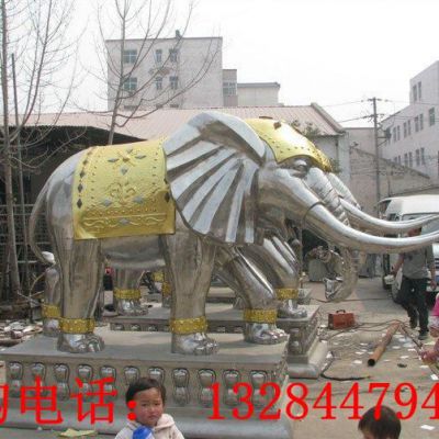 不锈钢大象雕塑