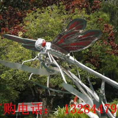 大型不锈钢蜻蜓雕塑