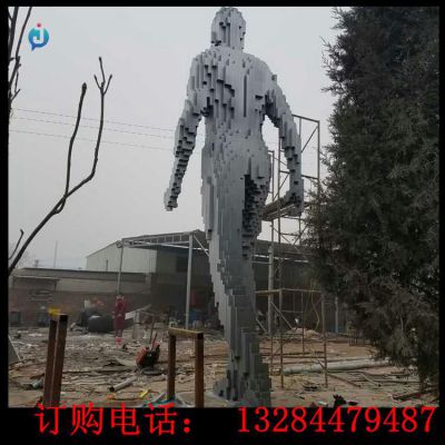 大型不锈钢人物雕塑