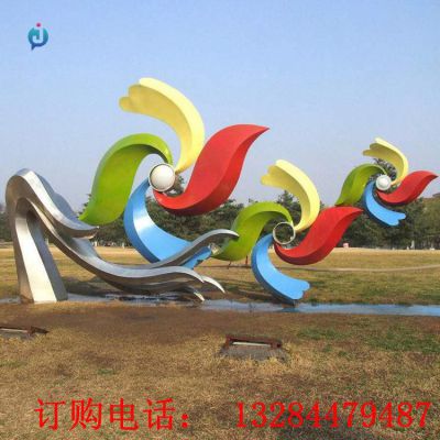 不锈钢风车雕塑