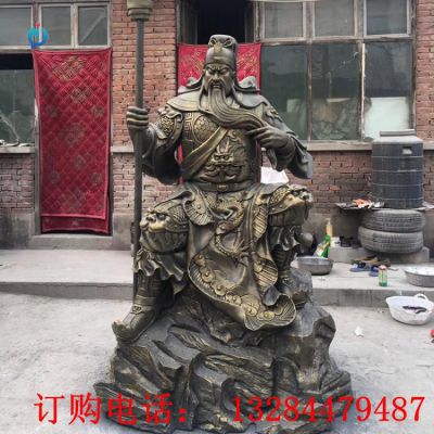 铸铜关羽雕塑