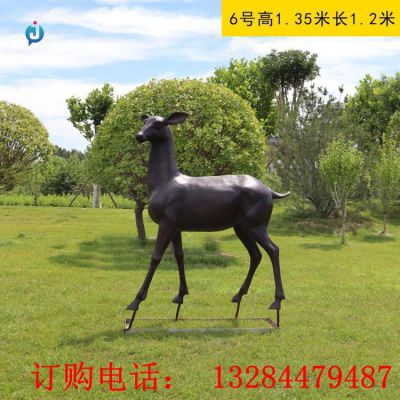 铸铜鹿公园雕塑
