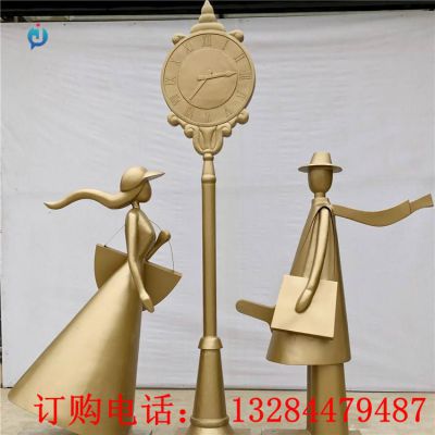 铸铜情侣雕塑