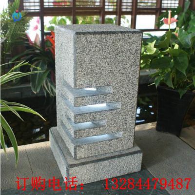 石雕灯笼雕塑