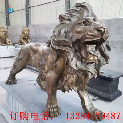 铸铜狮子雕塑