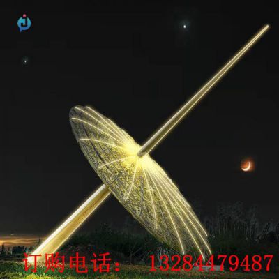 大型不锈钢发光日晷雕塑