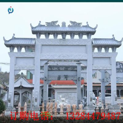 大型石雕牌坊雕塑