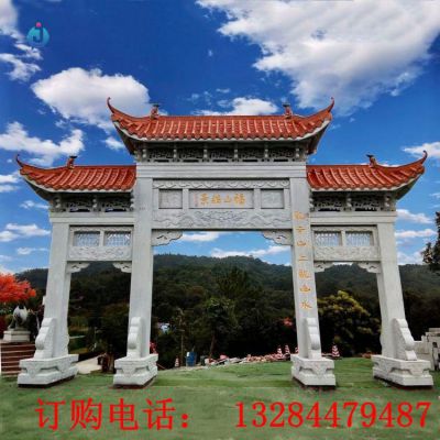 大型石雕牌坊雕塑