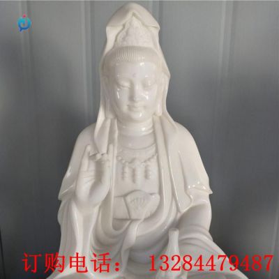 石雕汉白玉观音雕塑
