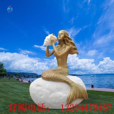 铸铜美人鱼雕塑