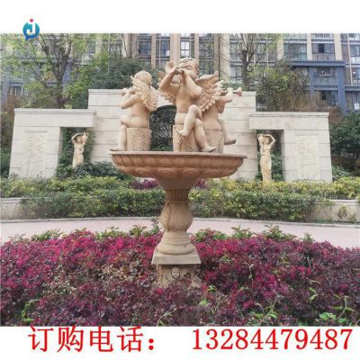 石雕小天使雕塑