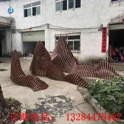 大型铸铜假山雕塑