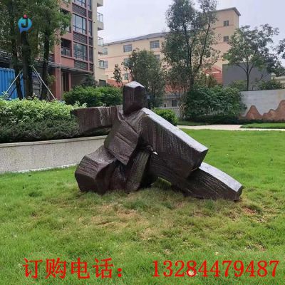 铸铜太极人雕塑