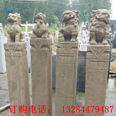 石雕拴马桩雕塑
