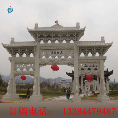 大型石雕牌坊雕塑