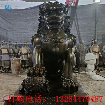 铸铜狮子雕塑
