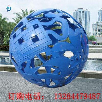 不锈钢镂空中国结雕塑