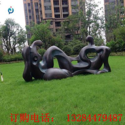 铸铜抽象人物雕塑