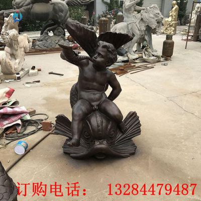 铸铜西方天使雕塑