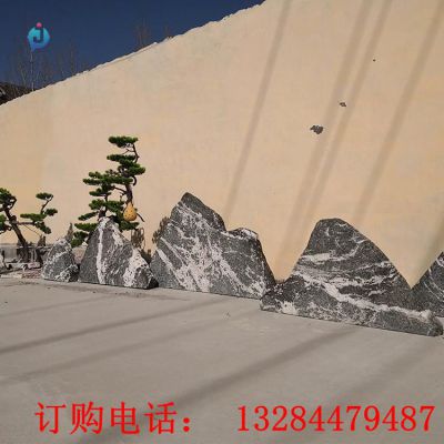石雕切片组合假山雕塑