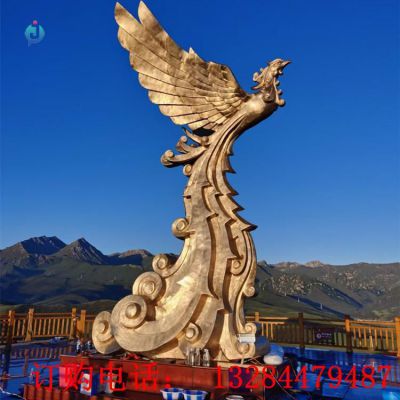 铸铜仿真凤凰雕塑