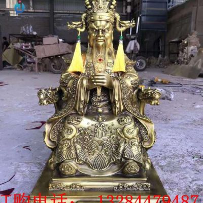 铸铜龙王雕塑