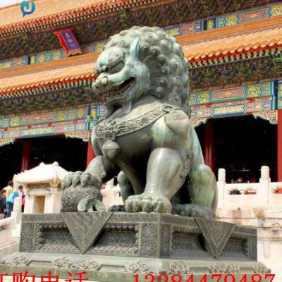 铸铜狮子雕塑
