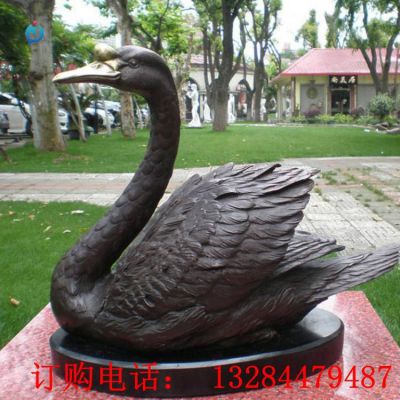 铸铜天鹅雕塑