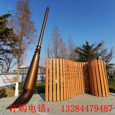 铸铜毛笔雕塑