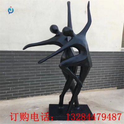 铸铜抽象人物跳舞雕塑