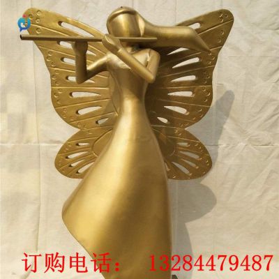 铸铜蝴蝶仙子雕塑