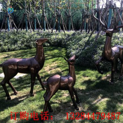 铸铜小鹿雕塑