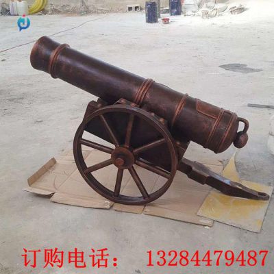 铸铜古代大炮雕塑
