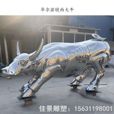 不锈钢大型牛雕塑