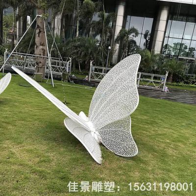 不锈钢景区镂空蝴蝶雕塑