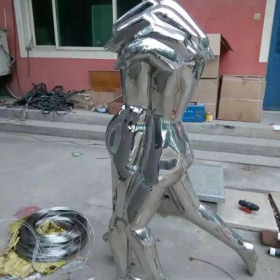 不锈钢园林手交叉雕塑