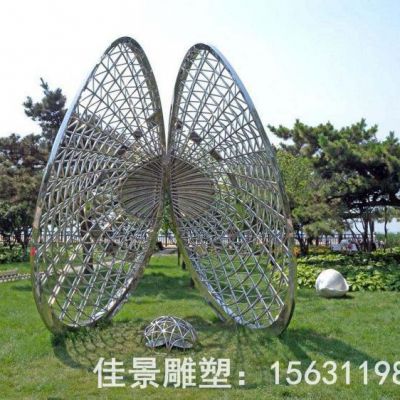 不锈钢贝壳雕塑