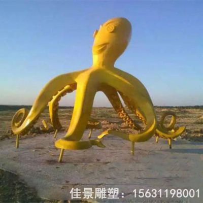 不锈钢户外八爪鱼雕塑