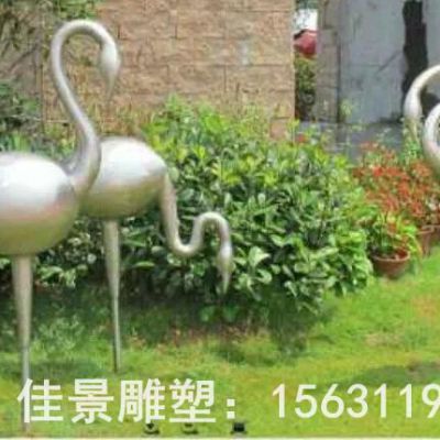 不锈钢火烈鸟商场雕塑
