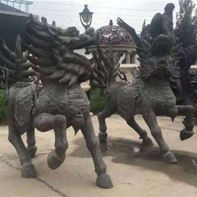 麒麟庭院动物铜雕