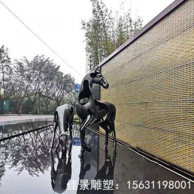 机械马动物景观铜雕