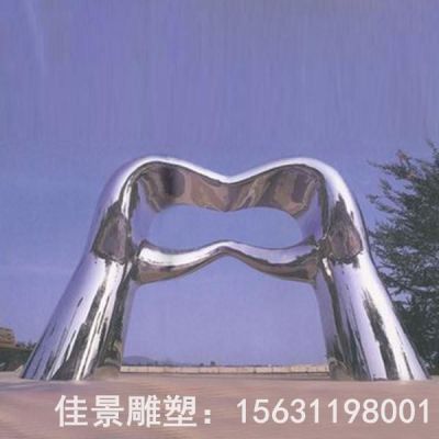 不锈钢镜面标志雕塑
