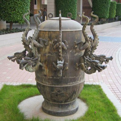 古代地动仪别墅标志铜雕