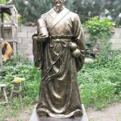 名医张仲景立式铜雕