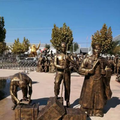 名人林则徐广场铜雕